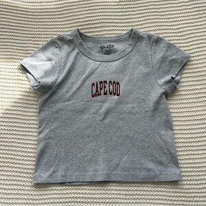 Gray Cape Cod Baby Tee Tshirt